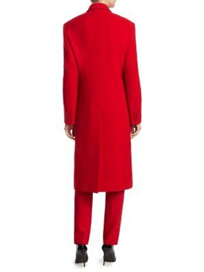 Shop Ralph Lauren Brendan Double-breasted Wool Coat In Red