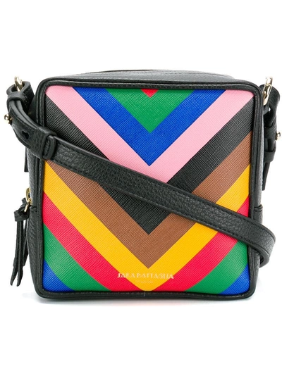 Shop Sara Battaglia Striped Box Bag - Multicolour