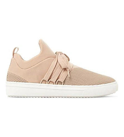 Shop Steve Madden Lancer Sm Mesh Trainers In Blush-fabric