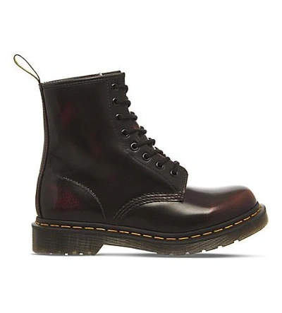 Shop Dr. Martens' 1460 8 Eyelet Leather Boots In Cherry Red Arcadia