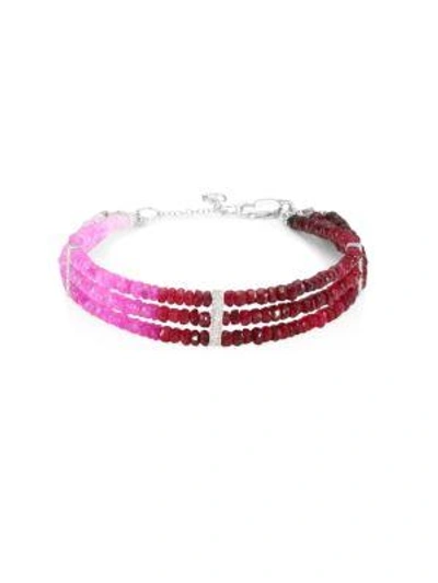 Shop Meira T Diamond & Ruby Bracelet