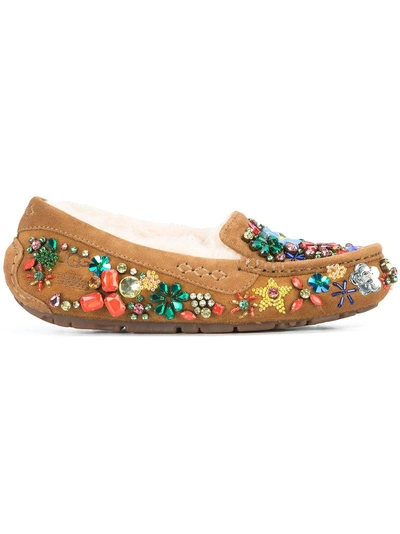 Shop Jeremy Scott Ugg X  Ansley Jewelled Loafers