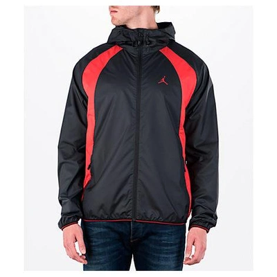 Shop Nike Men's Air Jordan Wings Windbreaker Jacket, Black/red