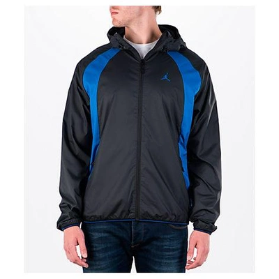 Shop Nike Men's Air Jordan Wings Windbreaker Jacket, Blue/black