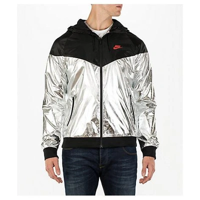 Nike Men's Sportswear Gold Foil Windrunner Jacket, Grey | ModeSens