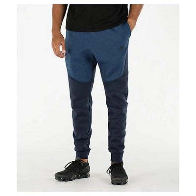 Shop Nike Men's Tech Fleece Jogger Pants, Blue