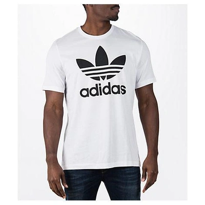 Shop Adidas Originals Men's Originals Trefoil T-shirt, White