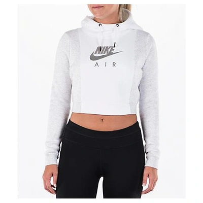 Nike Women's Sportswear Rally Air Crop Hoodie, White | ModeSens
