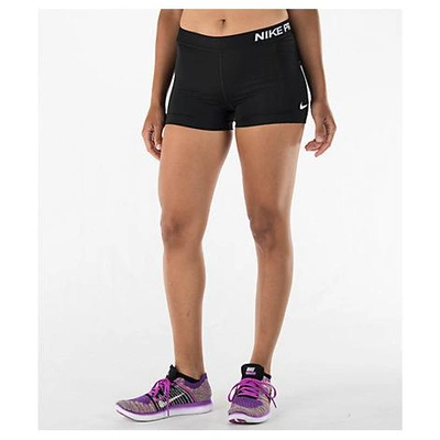 Shop Nike Women's Pro Cool 3 Inch Training Shorts, Black