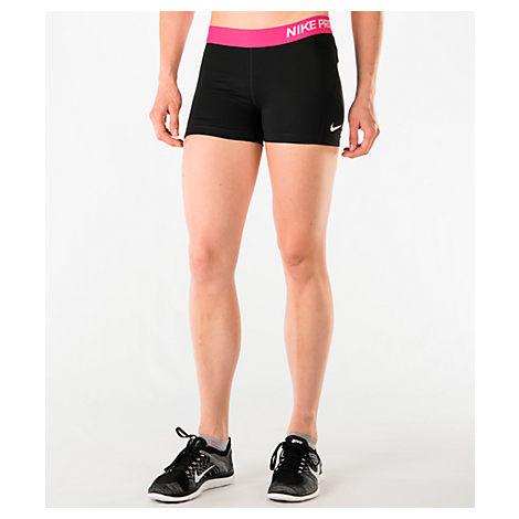 nike pro shorts women pink