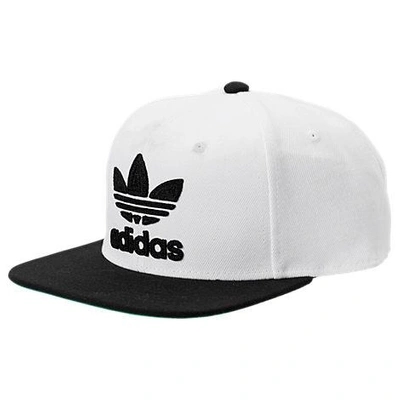 Shop Adidas Originals Men's Originals Trefoil Chain Snapback Hat, White