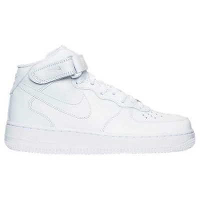 Shop Nike Women's Air Force 1 Mid Casual Shoes, White
