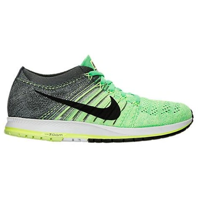 Shop Nike Men's Zoom Flyknit Streak 6 Running Shoes, Green