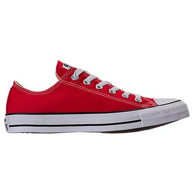 Shop Converse Men's Chuck Taylor All Star Low Top Casual Shoes In Red/black/red Rage