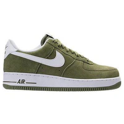 Shop Nike Men's Air Force 1 Low Casual Shoes, Green