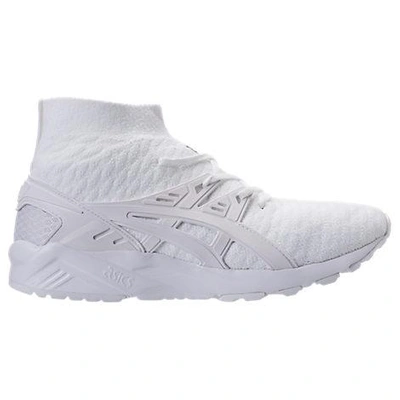 Shop Asics Men's Gel-kayano Trainer Knit Hi Casual Shoes, White