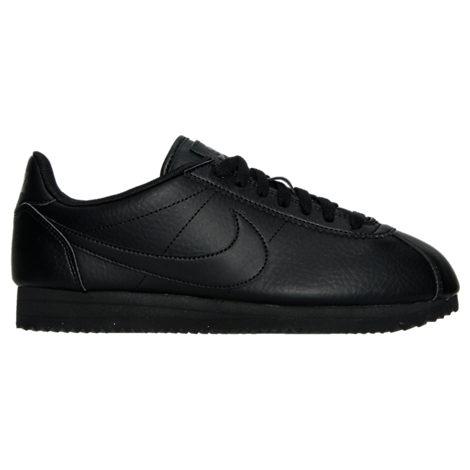 leather nike shoes womens black