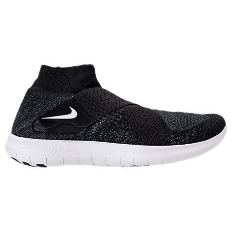 Nike Women S Free Rn Motion Flyknit 2017 Running Shoes Black Modesens