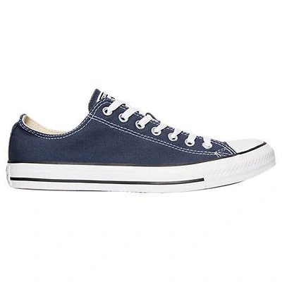 Shop Converse Men's Chuck Taylor All Star Low Top Casual Shoes In Navy