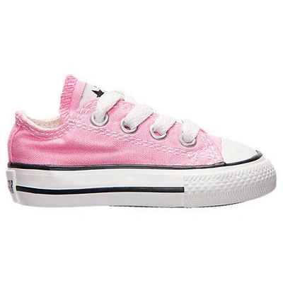 Converse Toddler Girls Chuck Taylor All Star Ox 2v Love Me Lots Stay-put Closure Low Top Casual Sneakers From In Pink