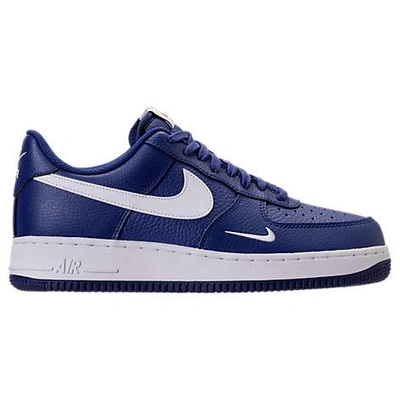 Shop Nike Men's Air Force 1 Low Casual Shoes, Blue