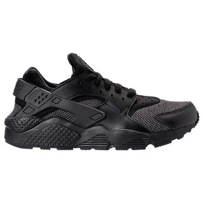 Shop Nike Men's Air Huarache Run Casual Shoes, Black - Size 11.5