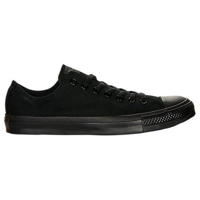 Shop Converse Men's Chuck Taylor All Star Low Top Casual Shoes In Black Monochrome