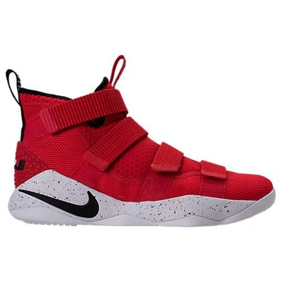 Shop Nike Men's Lebron Soldier 11 Basketball Shoes, Red