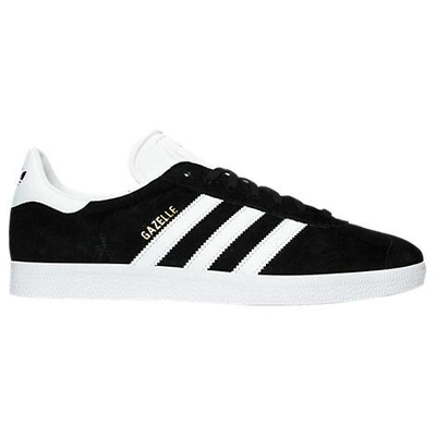 Adidas Originals Adidas Gazelle Bb5476 Men's Us 10.5 Black White Leather Low Top Sneakers Nr9420 In Black/white/gold Metallic