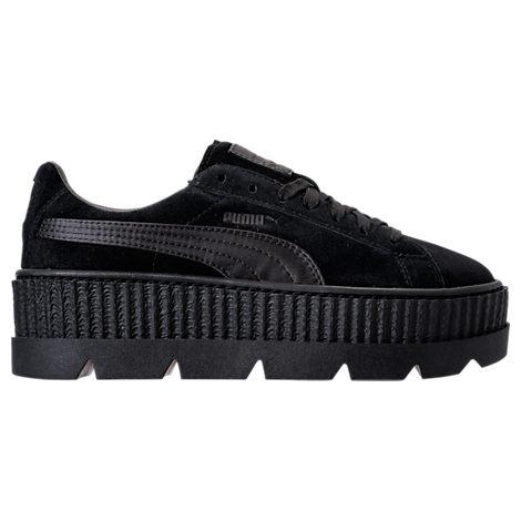 puma womens fenty by rihanna suede cleated creeper casual sneakers