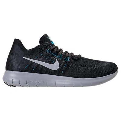 Shop Nike Men's Free Rn Flyknit 2017 Running Shoes, Grey