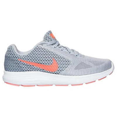 Shop Nike Women's Revolution 3 Running Shoes, Grey