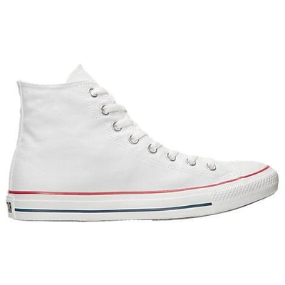 Shop Converse Men's Chuck Taylor All Star High Top Casual Shoes In Optical White