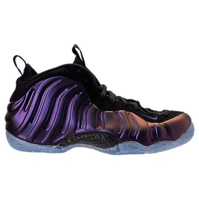 Shop Nike Men's Air Foamposite One Basketball Shoes, Purple/black