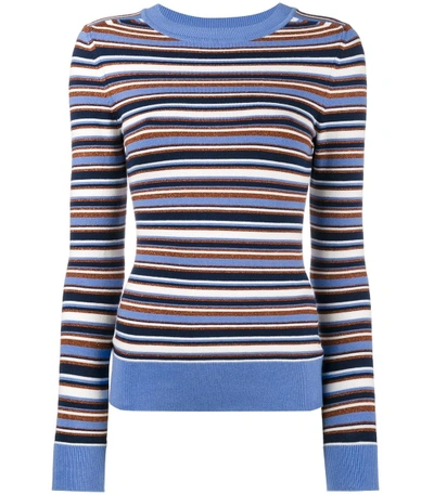 Shop Joostricot Multicolor Metallic Striped Sweater
