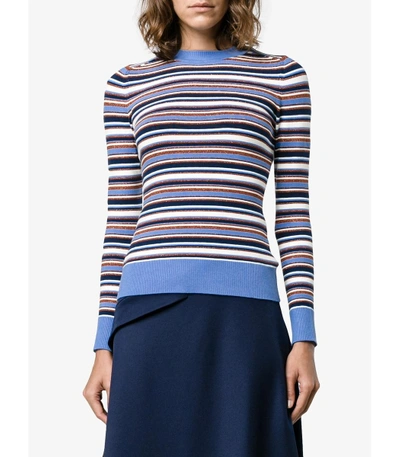 Shop Joostricot Multicolor Metallic Striped Sweater