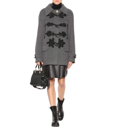 Shop Altuzarra Morley Wool Coat In Smoke Heather