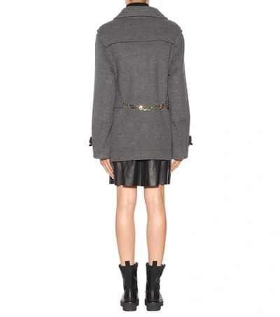 Shop Altuzarra Morley Wool Coat In Smoke Heather