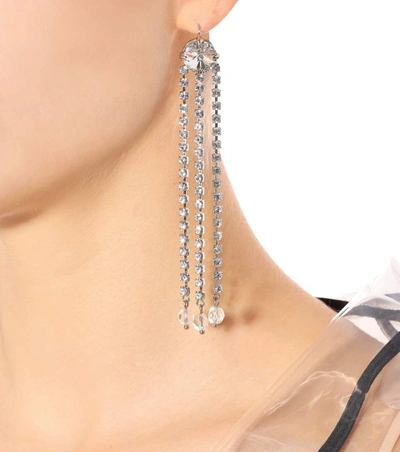 Shop Miu Miu Crystal-embellished Earrings