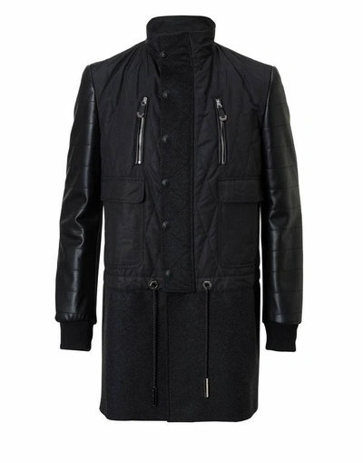 Shop Philipp Plein Coat Long "bayard"