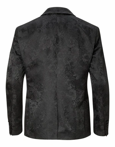 Shop Philipp Plein Blazer "damascato Nero"