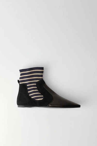 Shop Acne Studios Amalee 海军蓝/黑色 In Navy Black