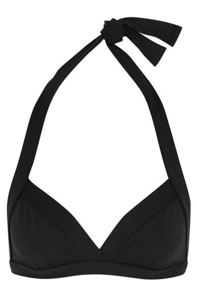 Shop Eres Les Essentiels Vedette Halterneck Bikini Top In Black