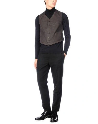 Shop Dolce & Gabbana Vests In Dark Brown