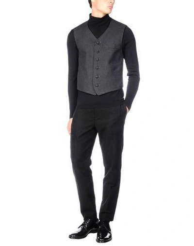 Shop Dolce & Gabbana Suit Vest In Steel Grey