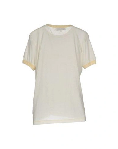 Shop Wildfox T-shirt In Ivory