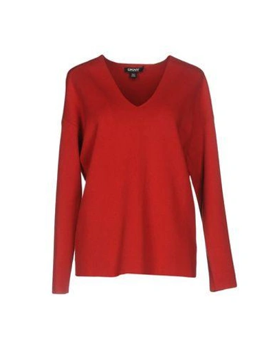 Shop Dkny Sweater In Red