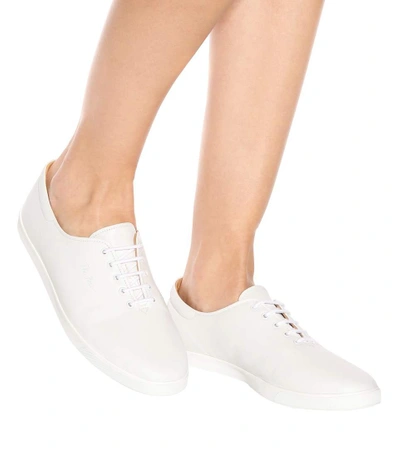 Shop The Row Dean Leather Sneakers In White