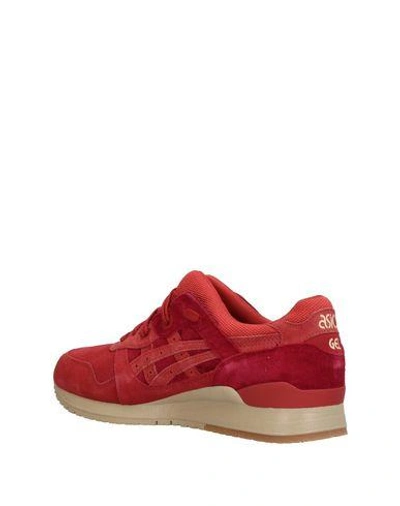 Shop Asics Sneakers In Brick Red