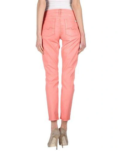 Shop 7 For All Mankind Denim Pants In Pink